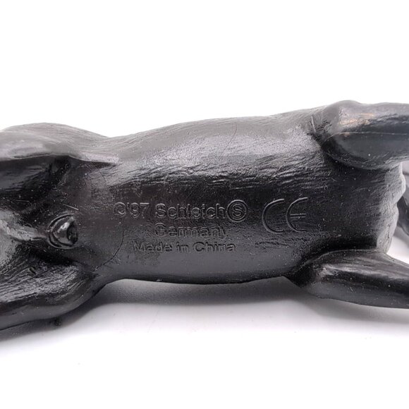 RARE Vtg Schleich Rearing Black Morgan Stallion Horse Figurine c.1997 5x4.5" VGC - Picture 8 of 10